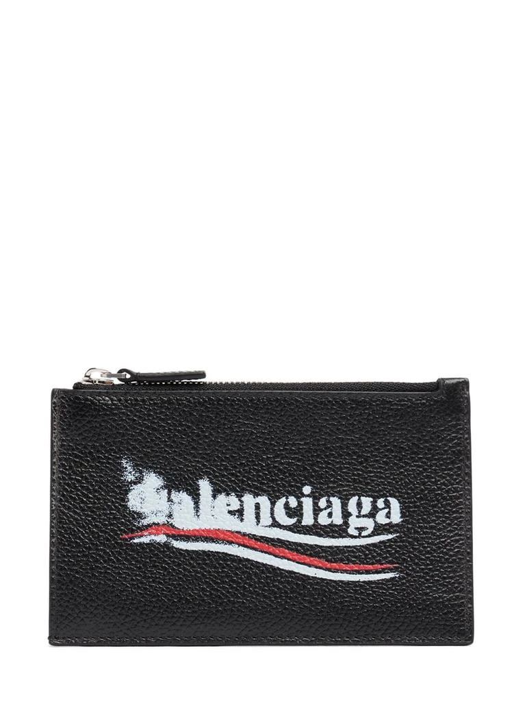 Balenciaga Printed Leather Zip Wallet 1