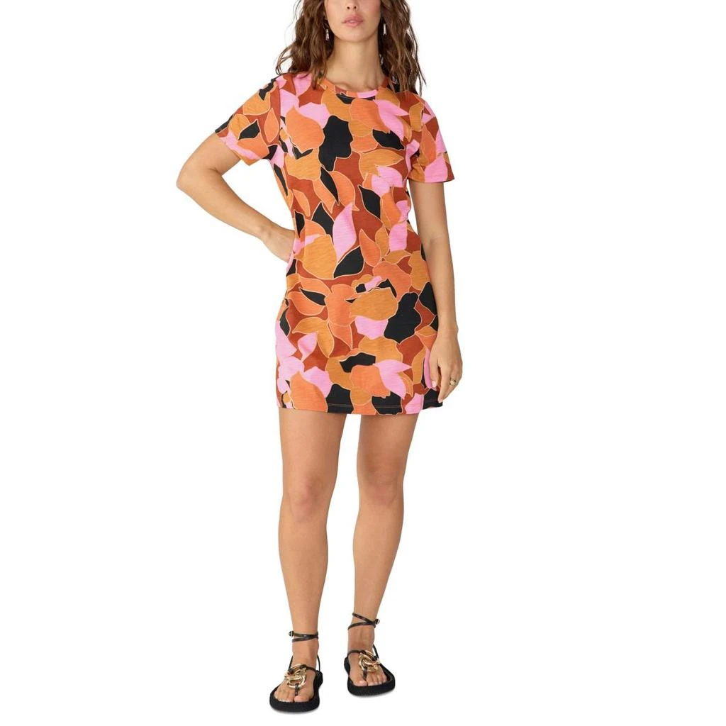 Sanctuary Reveal Womens Cutout Mini T-Shirt Dress 3