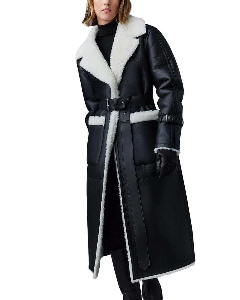 Mackage Sabreen Shearling Belted Down Coat 4