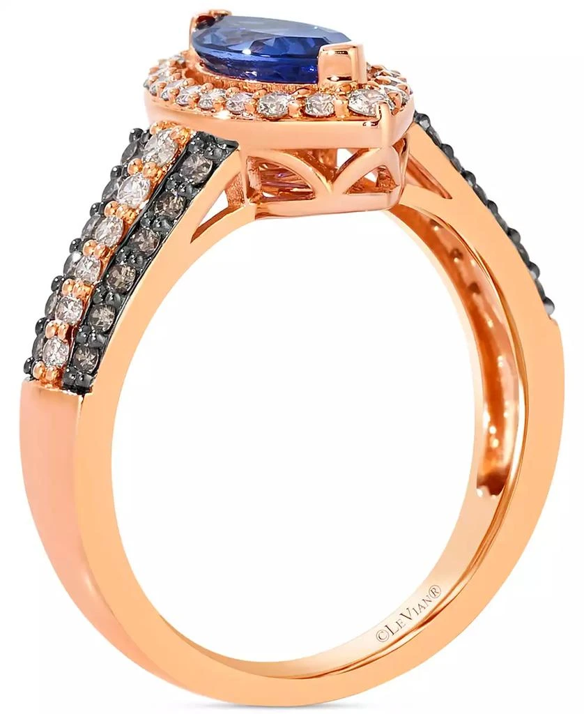 Le Vian Blueberry Tanzanite (1 ct. t.w.), Nude Diamond (3/8 ct. t.w.) 
Chocolate Diamond (1/4 ct. t.w.) Ring in 14k Strawberry Gold 3