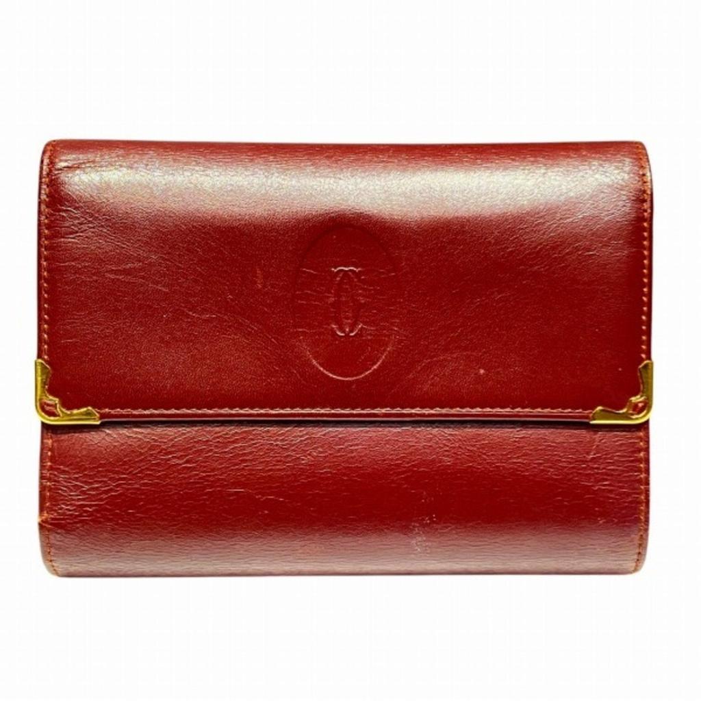 Cartier Must  Leather Coin Purse/Coin Case (Pre-Owned)