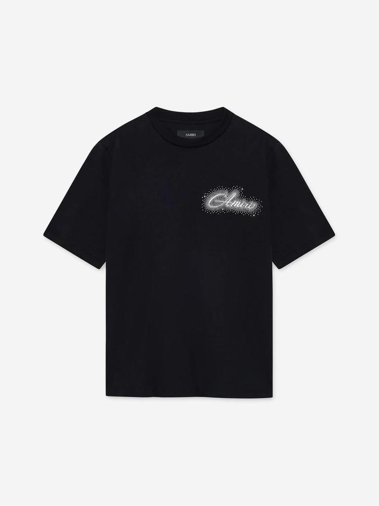 Shop Amiri Crystal Script T-Shirt on Sale at BeyondStyle – Get 25