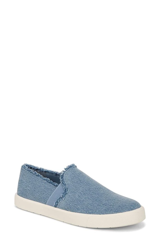 Vince Preston Frayed Denim Slip-On Sneaker 1