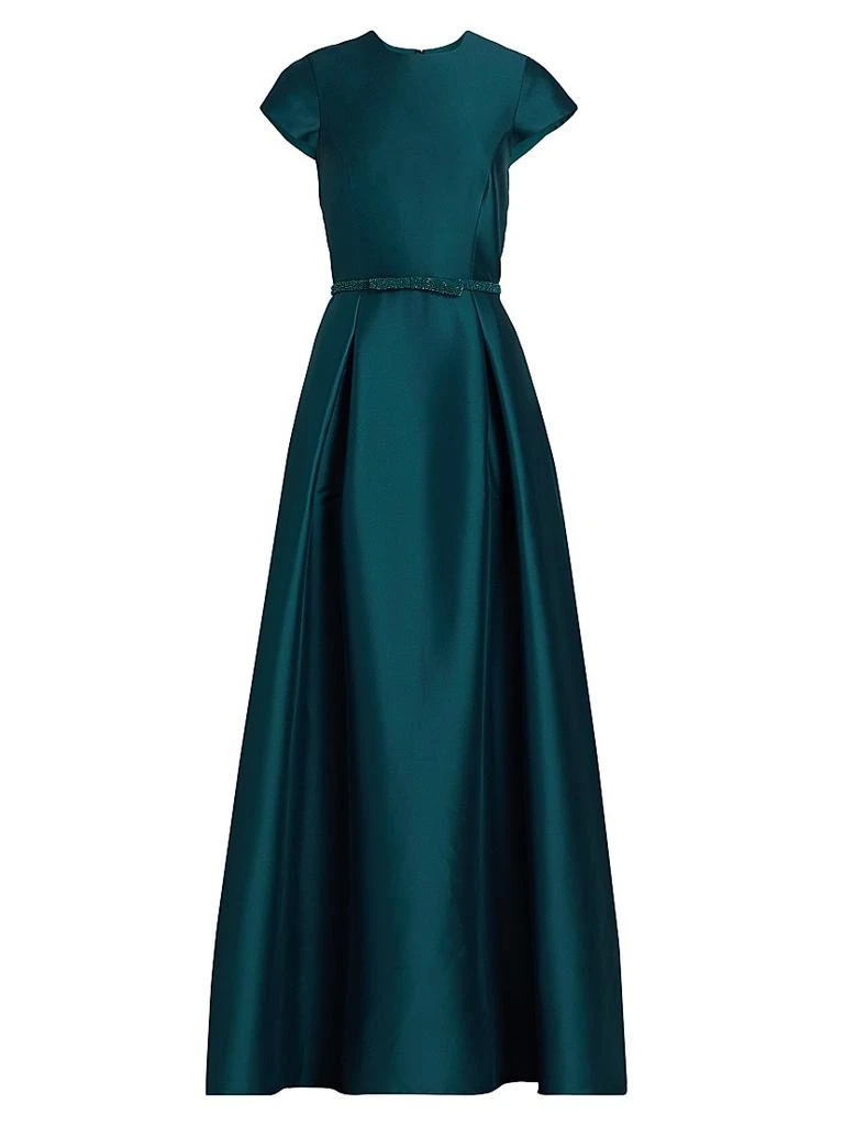 saks fifth evening dresses Rhea Detachable Cape Jersey Maxi Dress - Wine main image 0