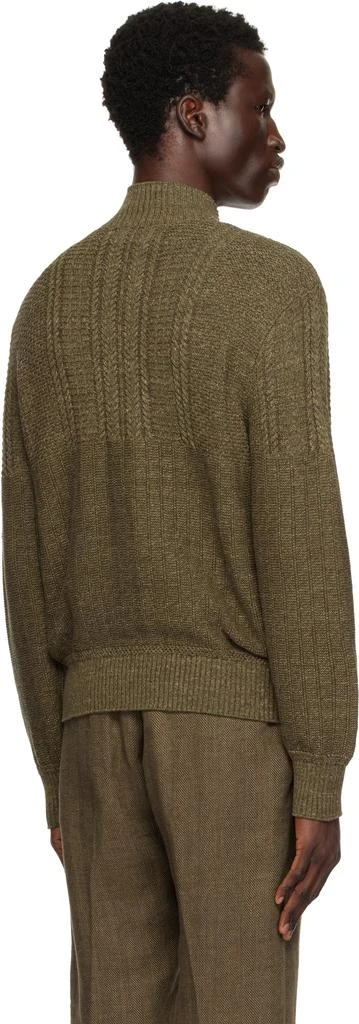RRL Green Cotton Mockneck Sweater 3