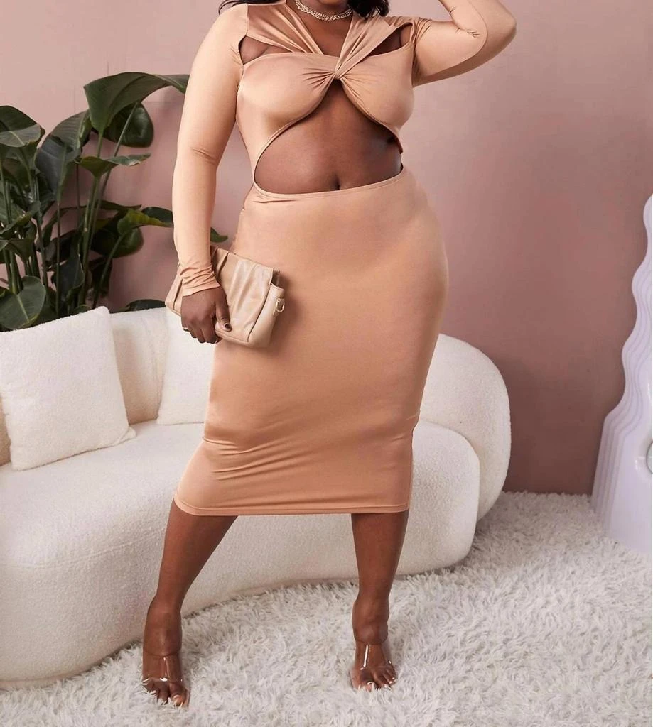 Shein - PEEKABOO TWIST FRONT BODYCON DRESS - PLUS On Sale Now with Up to 47% Off | Discover Exclusive Deals & Savings at BeyondStyle Authentic Shein women > dresses > Shein - PEEKABOO TWIST FRONT BODYCON DRESS - PLUS On Sale Now with Up to 47% Off | Discover Exclusive Deals & Savings at BeyondStyle Authentic Shein women > dresses >