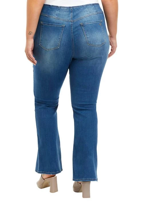 Jessica Simpson Curvy High Rise Pull On Flare Jeans 2