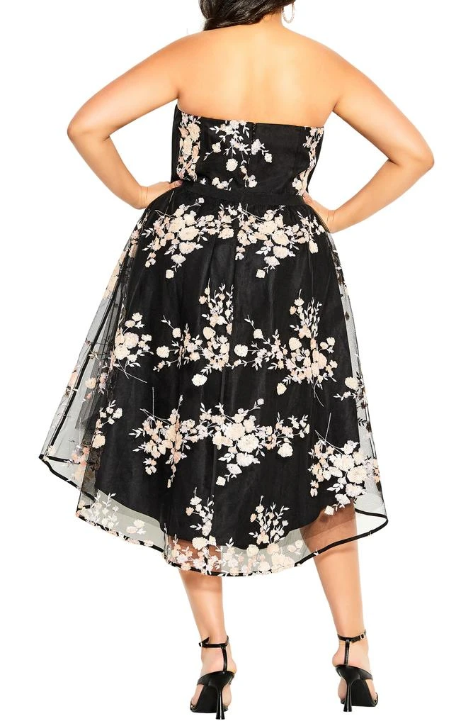 City Chic Ambrosia Fit & Flare Sequin Floral Dress 2
