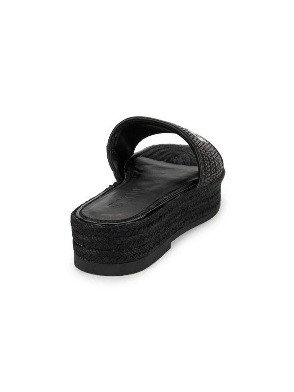DKNY 38MM Fiona Arch Logo Platform Slides 3