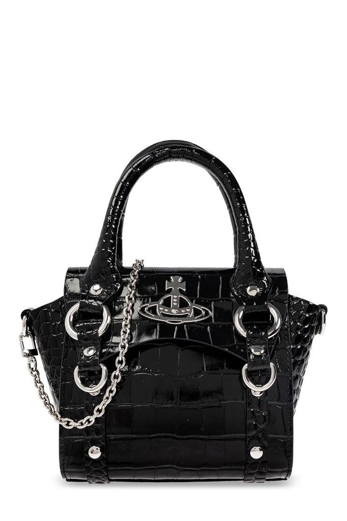 Vivienne Westwood Black leather mini Daisy bucket bag - Tote