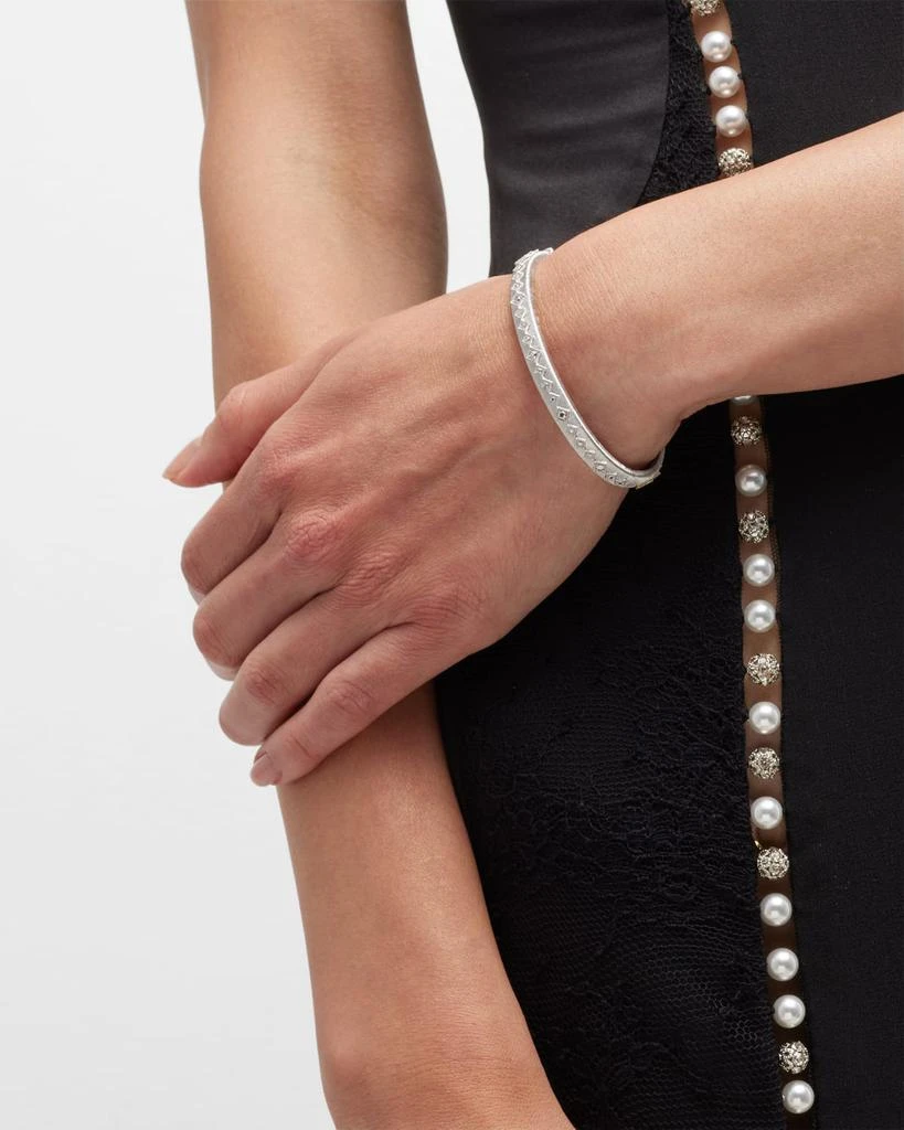 Jude Frances Mixed Metal Diamond Kite Milgrain Bangle 2