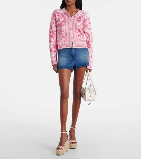 Versace Medusa
95 leather espadrille wedges 3