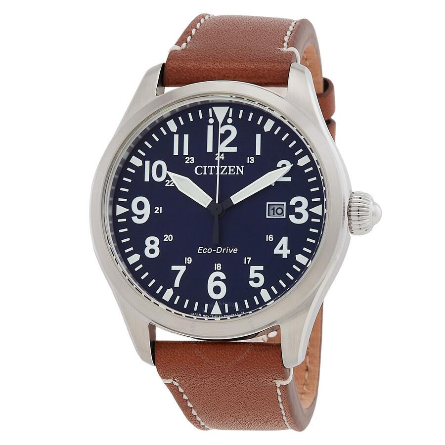 Citizen Chandler Military Eco-Drive Blue Dial Men's Watch BM6838-17L