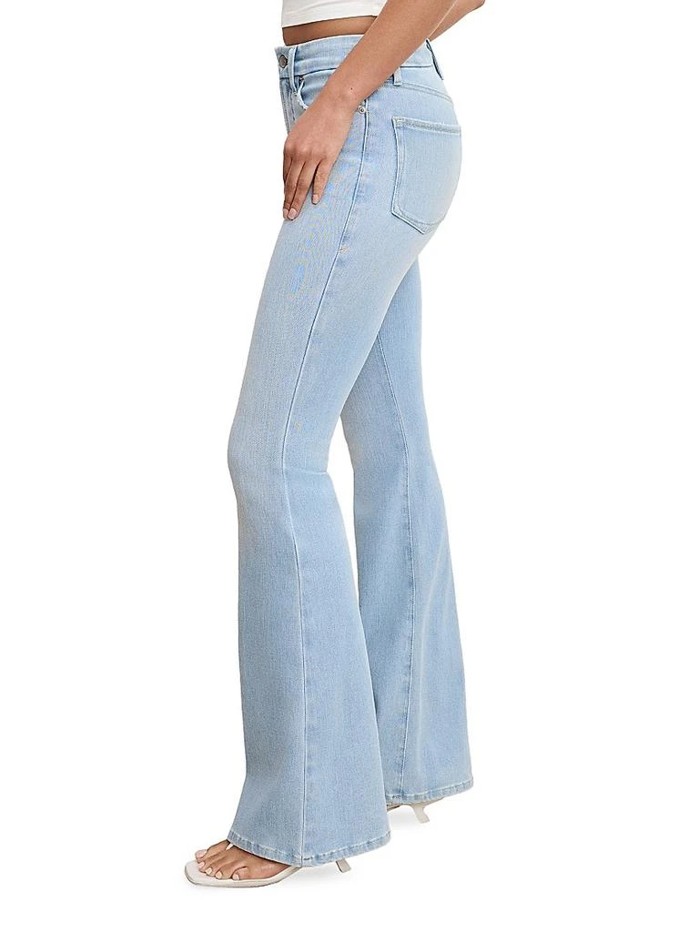 Good American Soft Tech Good Legs Boot-Cut Flared Jeans 5