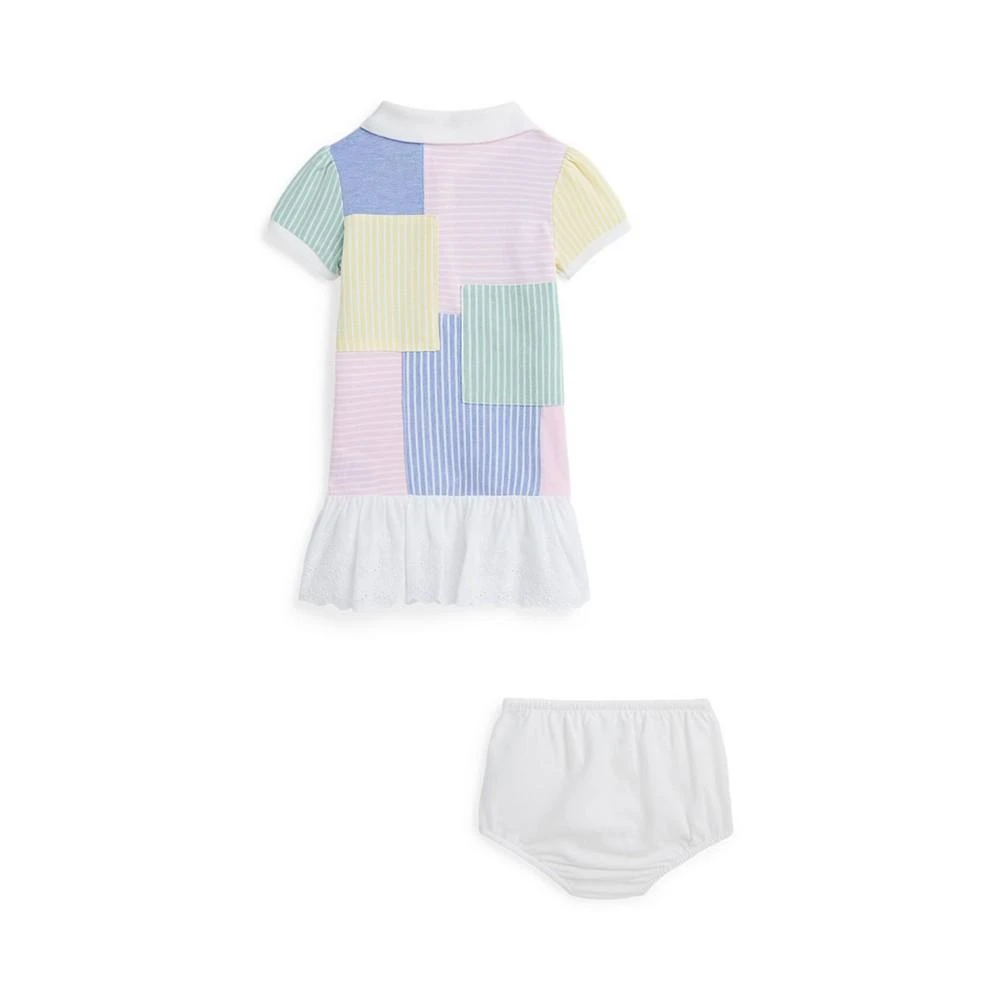 Polo Ralph Lauren Baby Girls Patchwork Mesh Polo Dress 2