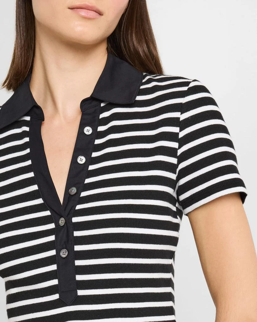 VERONICA BEARD Kearney Short-Sleeve Polo Tee 5