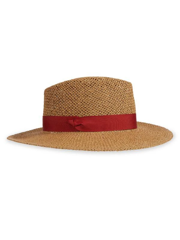 Bruno Magli Banded Straw Fedora 3