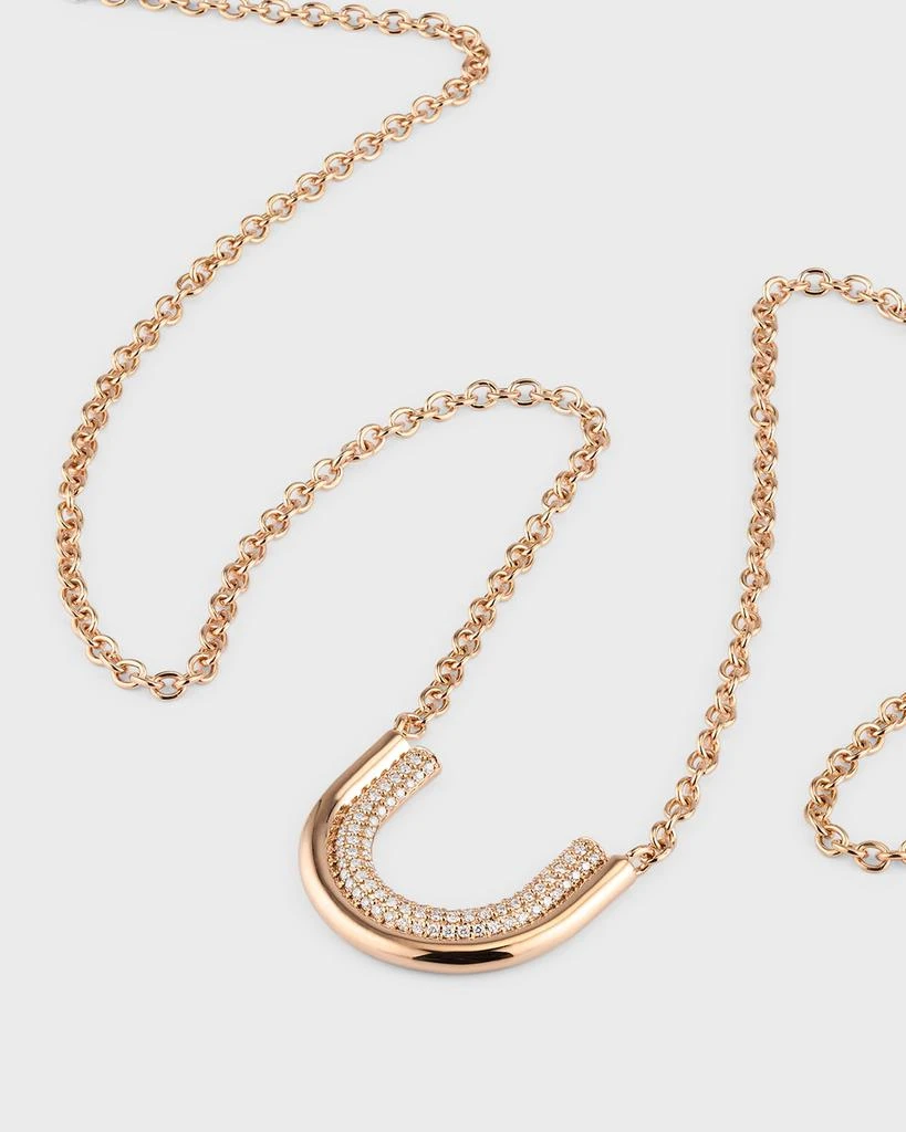 Walters Faith Thoby 18K Rose Gold and Diamond Large Tubular Necklace 3