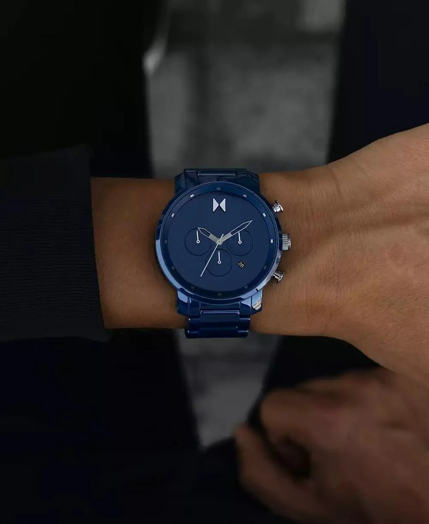 MVMT Men's Chrono Blue Ceramic Bracelet Watch 45mm 4