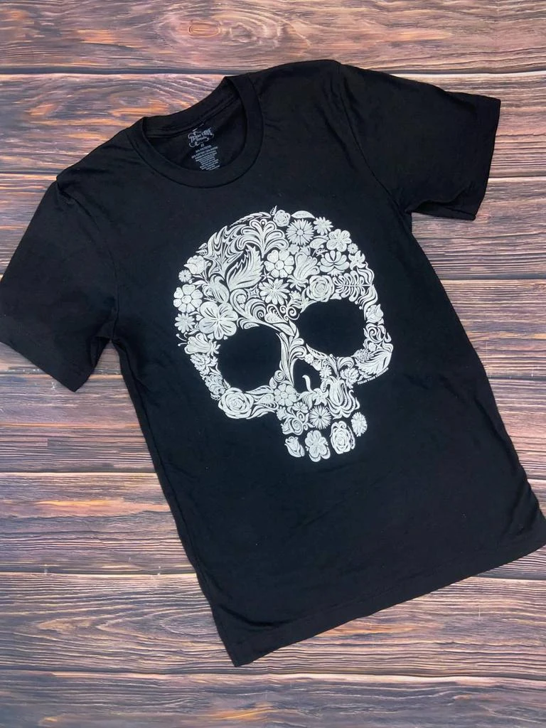 Texas True Threads Sugar Skull Tee In Black 2