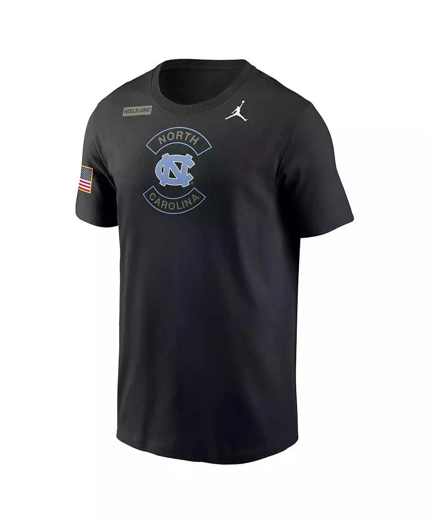 Jordan Men's Black North Carolina Tar Heels 2025 Military Appreciation Dri-FIT T-Shirt 2
