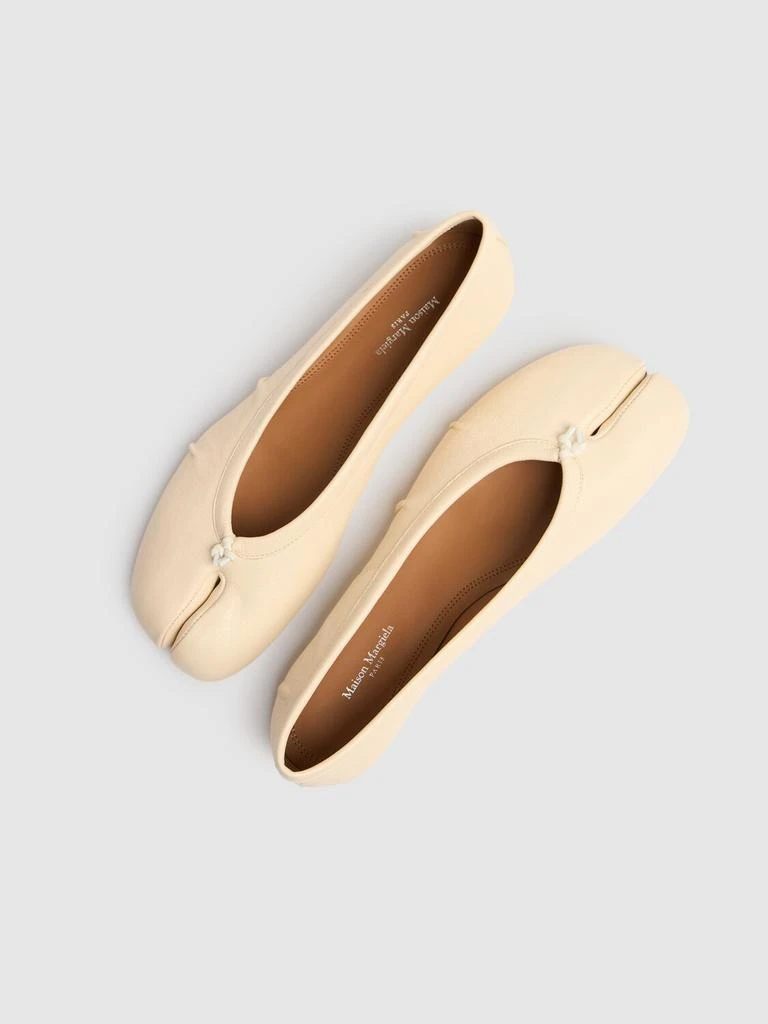 MAISON MARGIELA 10mm Tabi Leather Ballerina Flats 2