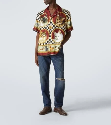 Dolce 
Gabbana Distressed slim jeans 2