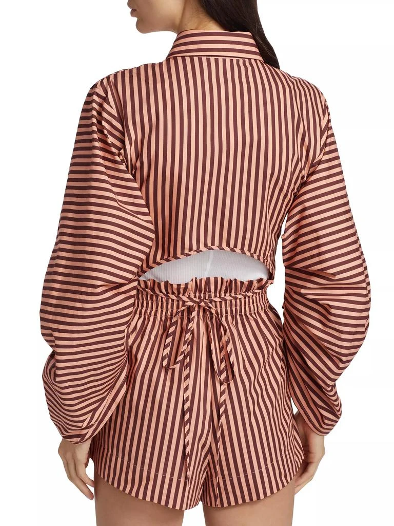 Hevron Raquel Striped Cotton Top 5