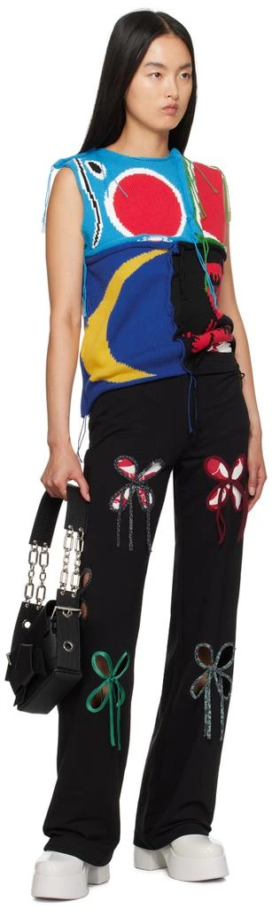 Charles Jeffrey Loverboy Multicolor Patch Cable Knit Vest 4