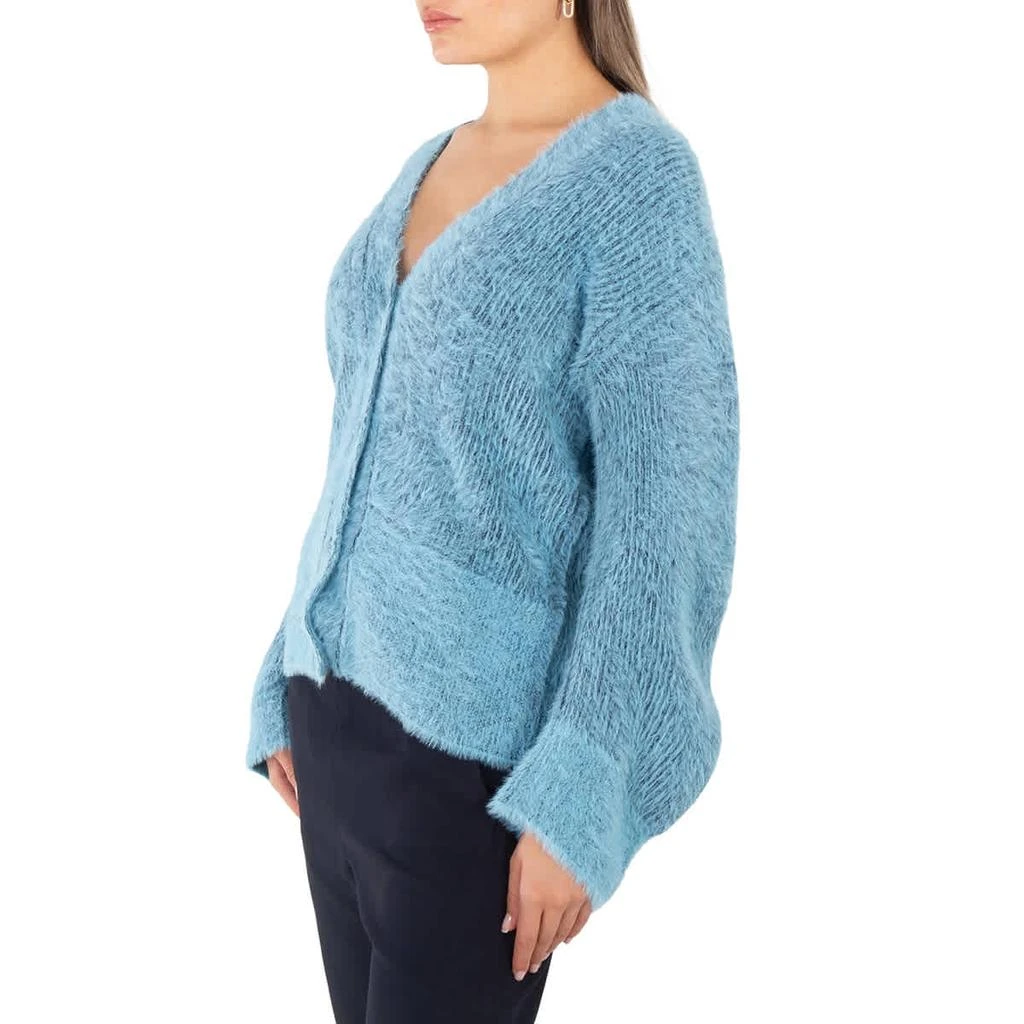 Stella McCartney Ladies Blue Fluffy Knit Cardigan 2