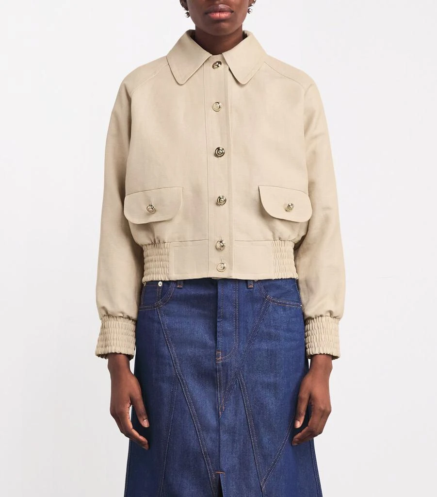 Maje Linen-Cotton Jacket 3
