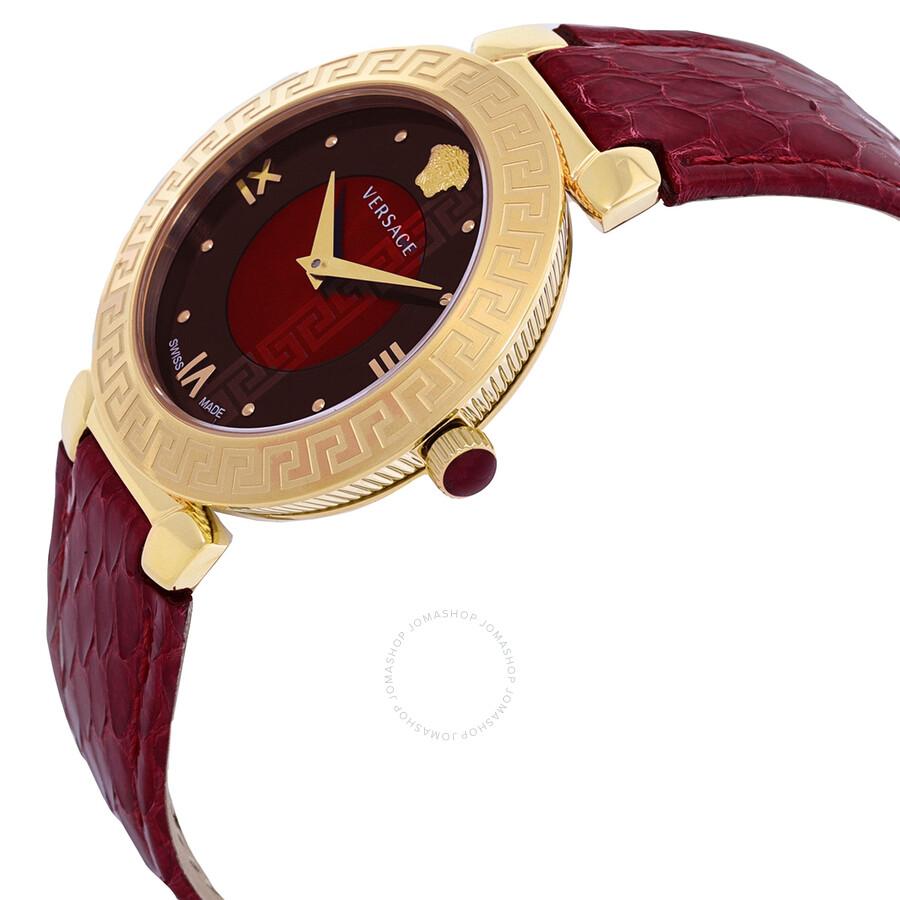 Versace Daphnis Quartz Red Dial Ladies Watch V16080017