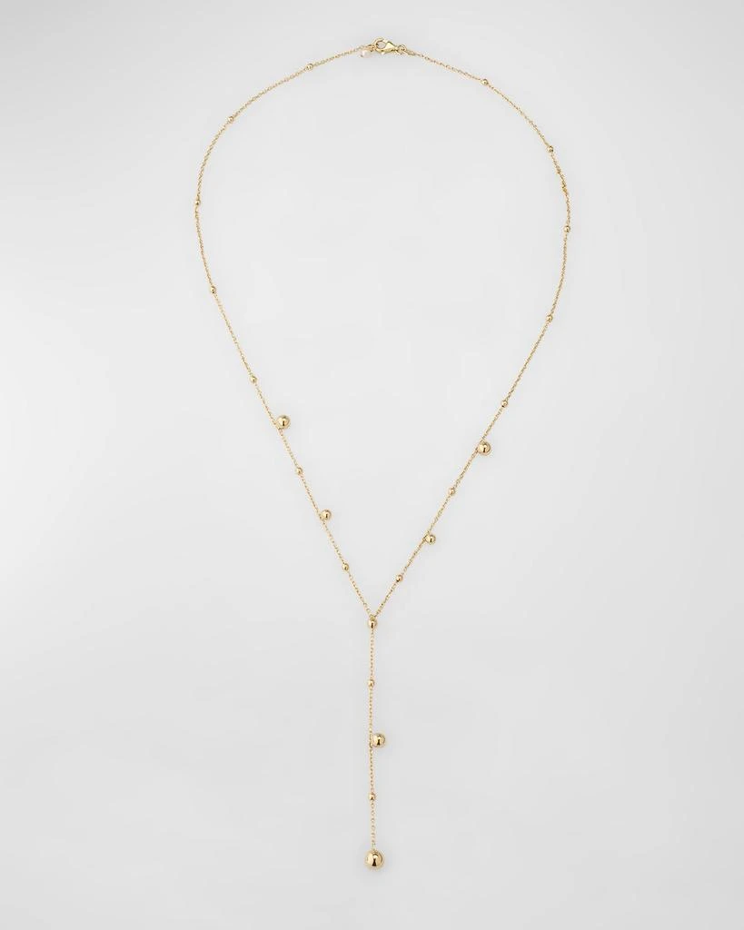 POPPY FINCH 14K Yellow Gold Bubble Lariat Necklace 1
