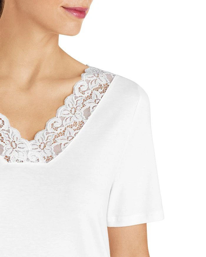 Hanro Moments Short Sleeve Long Gown 3