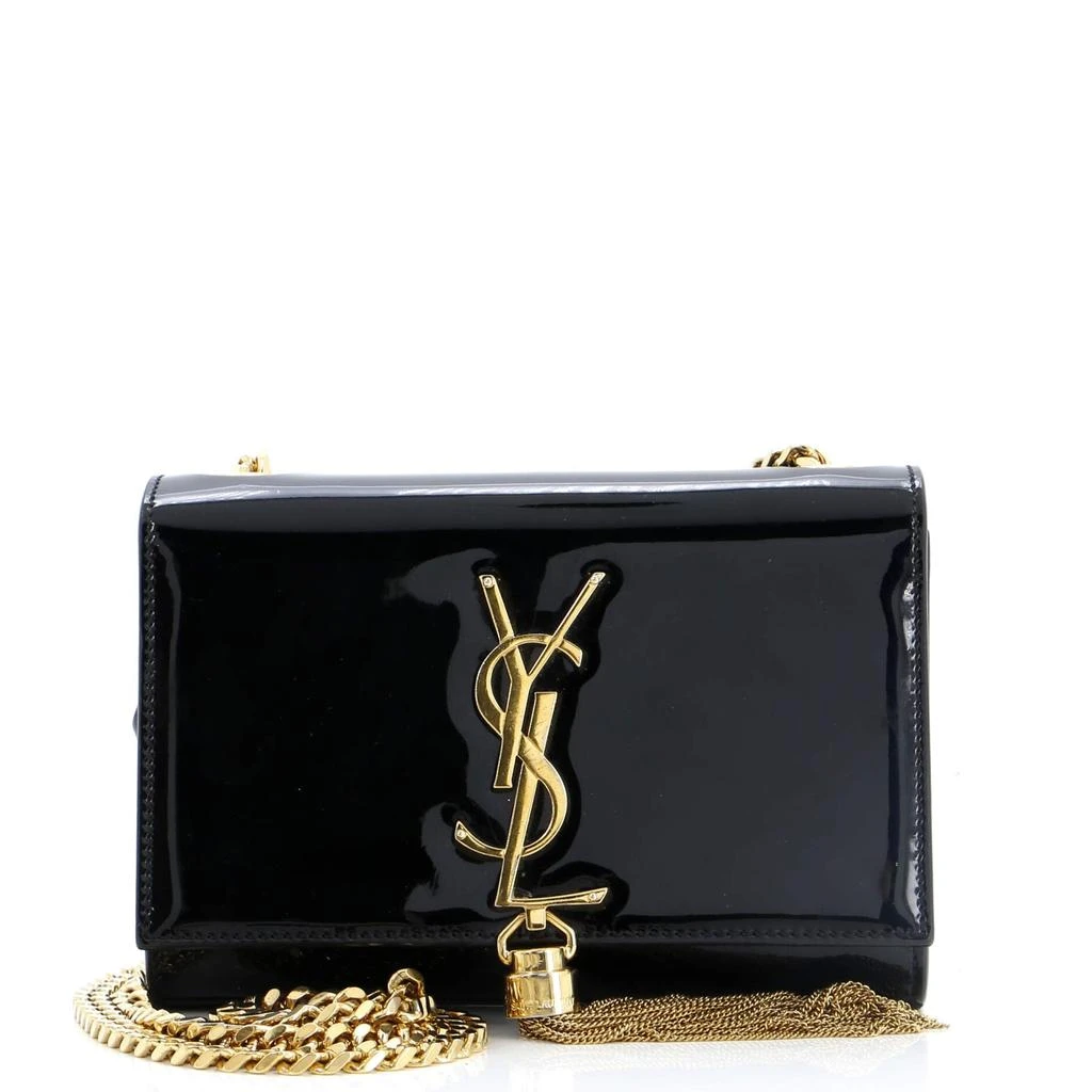 Yves Saint Laurent Classic Monogram Tassel Crossbody Bag Patent Small 1