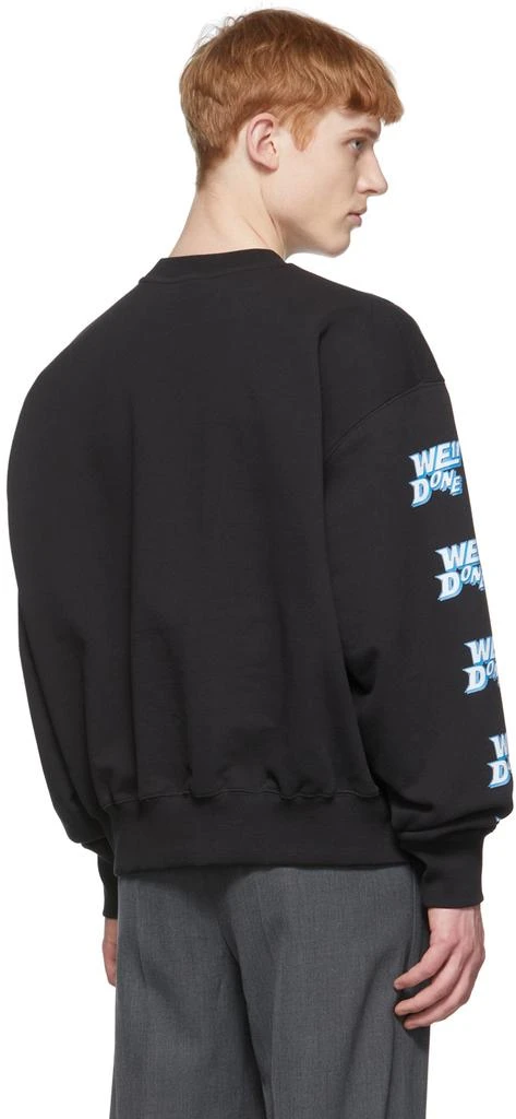 We11done Black Cotton Sweatshirt 3