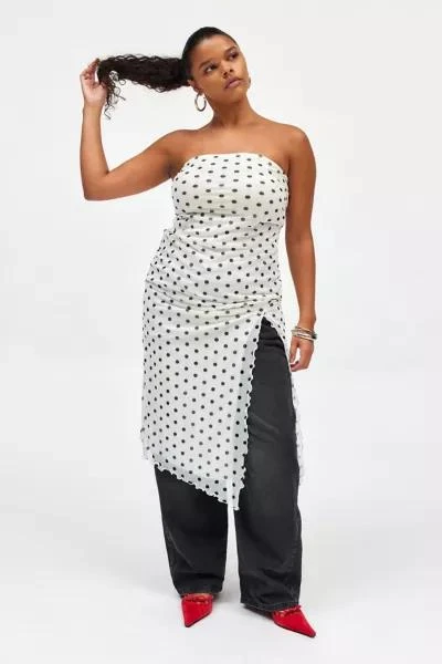 Urban Outfitters UO Samara Mesh Strapless Stretch Midi Dress 1