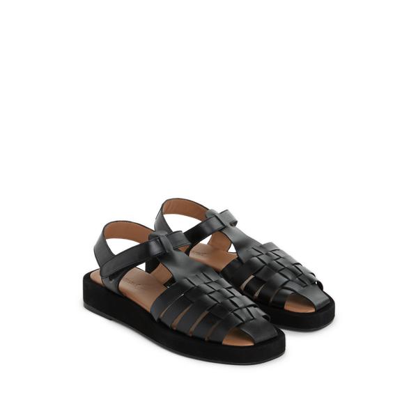 Flattered Flat leather sandals Gigi