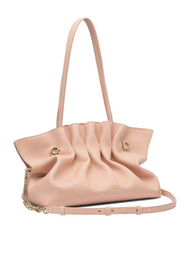 Salvatore Ferragamo Ferragamo Ruched Shoulder Bags 3