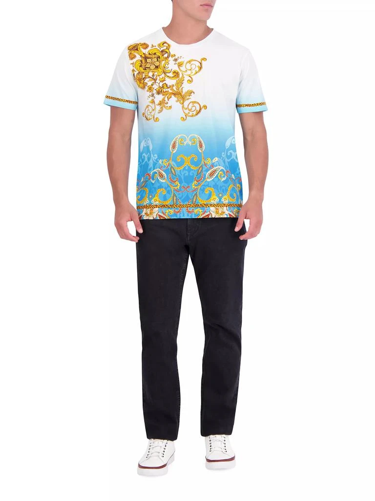 Robert Graham Golden Scrolls Cotton T-Shirt 2