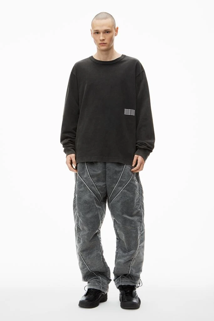 Alexander Wang LONG-SLEEVE TEE IN ACID WASH JERSEY 6