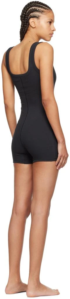 SKIMS Black Cotton Rib Romper 3