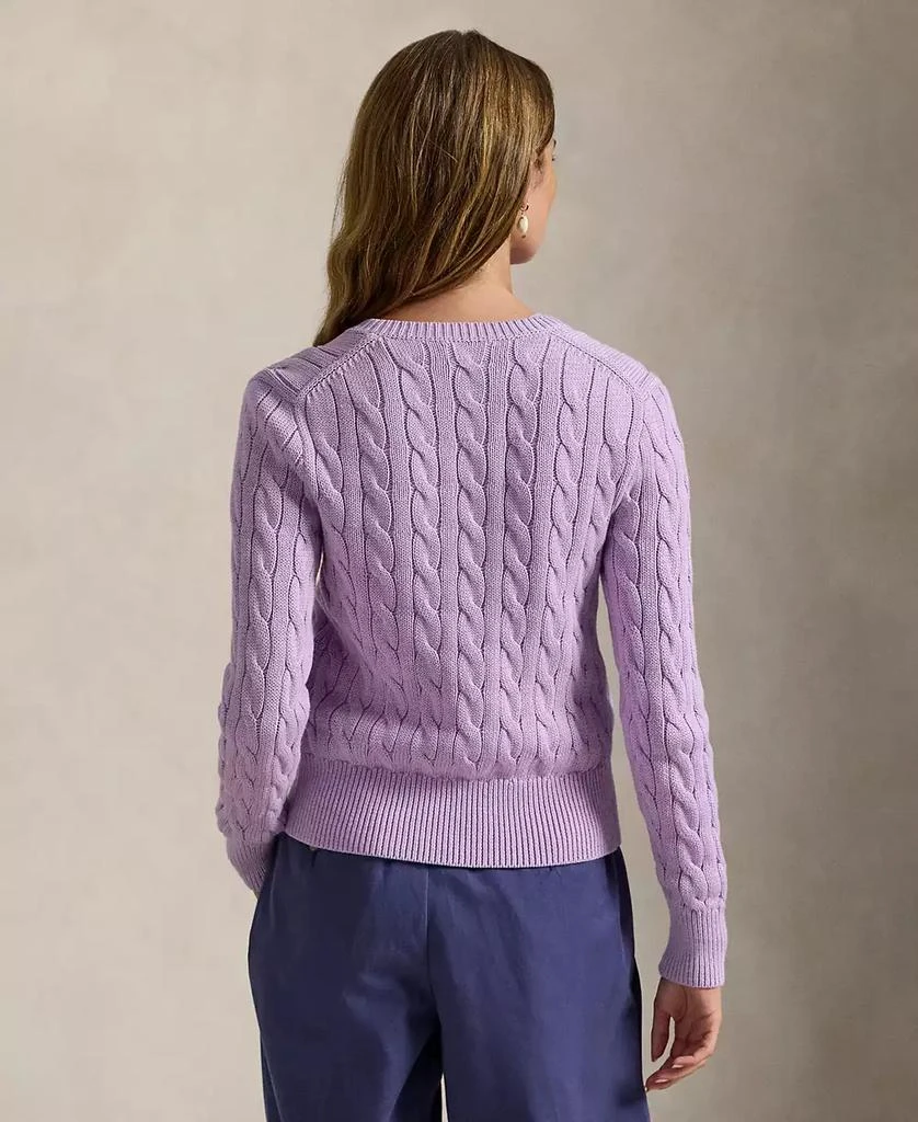 Ralph Lauren Women's Cable-Knit Crewneck Cardigan 4