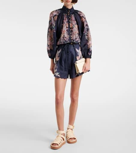 Zimmermann Goldie raffia gladiator sandals 3