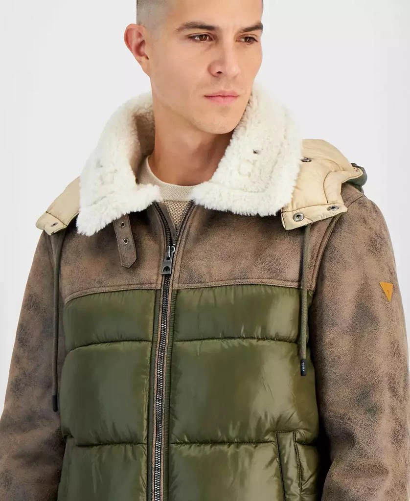 GUESS Men's Hooded Puffer Jacket 3
