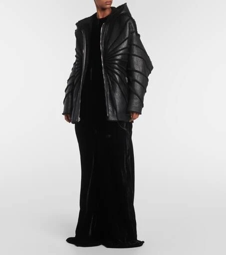 Rick Owens Reversible leather and shearling jacket 2