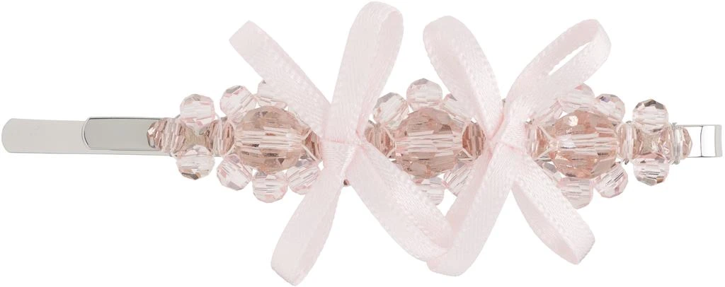 Pink Petite Bow Detail Flower Hair Clip – On Sale Now with  display picture 1