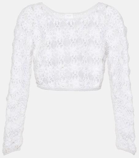 ANNA KOSTUROVA Bella crochet cotton crop top