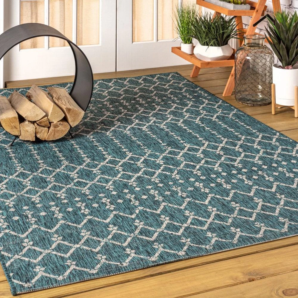 JONATHAN Y Ourika Moroccan Geometric Textured Weave Indoor/Outdoor Area Rug 16