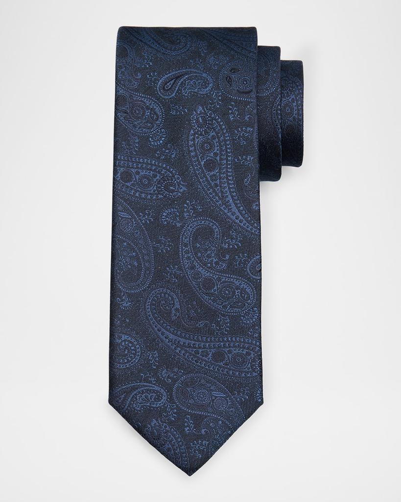 Canali Men's Tonal Paisley Silk Jacquard Tie